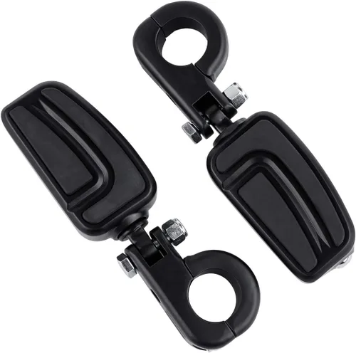 Vista 29 de Green-L Estriberas universales para motocicleta de 1 1/4 pulgadas con abrazadera P para Harley Sportster Softail Dyna Touring Road King Street Glide
