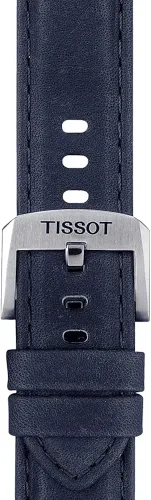 Vista 2 de Correa de reloj Tissot de piel negra, 20 (Modelo T852046831)