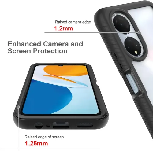 Vista 4 de Funda compatible con Honor X7, anticaídas y amortiguadora, compatible con Honor X7 4G CMA-LX1 CMA-LX2 CMA-LX3