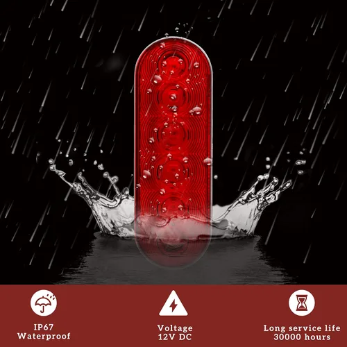 Vista 7 de SAUTVS 1 luz trasera LED roja para Can Am Defender y MAX 2016-2026