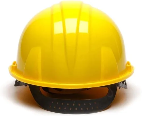 Vista 4 de Pyramex Safety SL Series Cap Style Hard Hat, 4-Point Snap Lock Suspension Amarillo