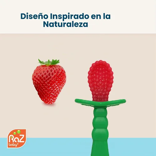 Vista 8 de RaZ-Berry - Cuchara para bebé, 100% silicona
