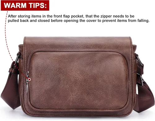 Vista 2 de HKCLUF Small Crossbody Bags Purse for Women Vegan Leather Small Hobo Purse Women's Shoulder Bags