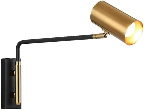 Vista 7 de Lámpara de pared con brazo oscilante ajustable, lámpara de pared LED postmoderna retro industrial para decoración interior para dormitorio, pasillo