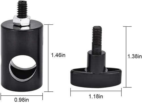 Vista 7 de Adaptador rápido de aluminio KAGYOKU 4PCS Light Stand Adapter