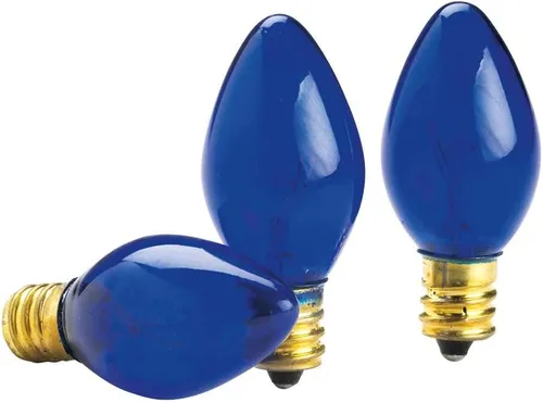 Vista 2 de Rite-Lite Judaica Blue - Bombillas eléctricas para menorá, caja 0f 9