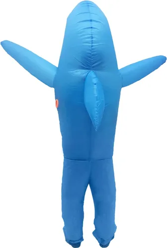 Vista 5 de BIGANTTOW Disfraz inflable de Halloween para adultos, disfraz divertido