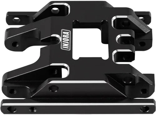 Vista 5 de INJORA - Soporte de transmisión de placa deslizante de aluminio de 0.60 oz para actualización TRX4M Aluminio negro