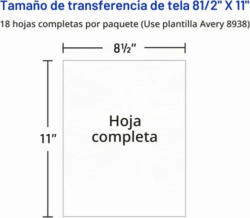 Vista 9 de Avery - Transferencias de camisetas para impresoras de inyección de tinta