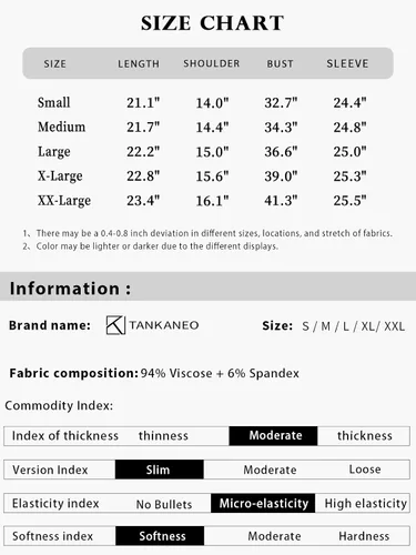 Vista 6 de Tankaneo Camisas de manga larga para mujer, camisetas básicas para salir, corte ajustado, cuello barco, camisetas Y2K