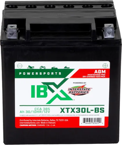 Vista 10 de Baterías interestatales IBX YTZ5S-BS Powersports batería 12V 3.5Ah 50CCA AGM (XTZ5S-BS)