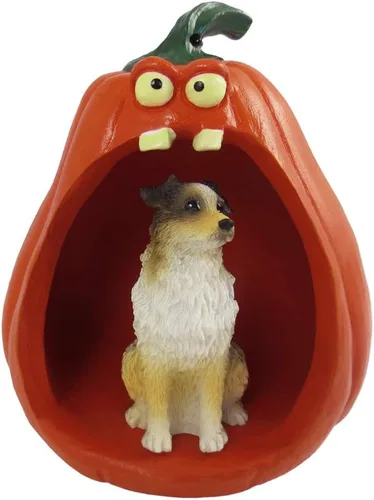 Vista 39 de Conversation Concepts Figura de Corgi galés de Halloween y calabaza Welsh Corgi Pembroke