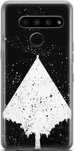 Vista 3 de Mertak Clear Phone Case Compatible with LG Stylo 6 5 4 K61 K51S K41S K30 K20 Q70 Q60 Design Abstract Lightweight TPU Cover Slim Flexible Girls