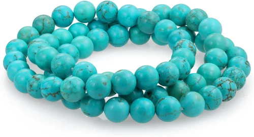 Vista 3 de Bling Jewelry Juego de 3 pulseras elásticas unisex apilables con cuentas redondas de 0.315 pulgadas para mujeres, adolescentes y hombres, multihebra