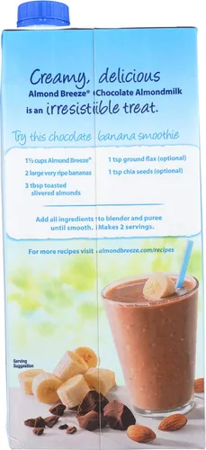 Vista 4 de Blue Diamond - Leche de almendras con brisa de almendras, chocolate, 32 onzas líquidas (paquete de 2)