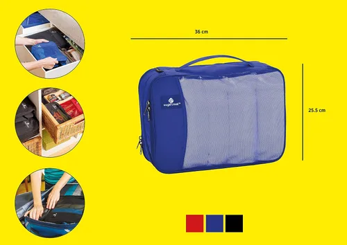 Vista 6 de Eagle Creek Pack-It Clean Dirty Half Cube - Pequeño, Azul mar, Pack-it Clean Dirty Half Cube
