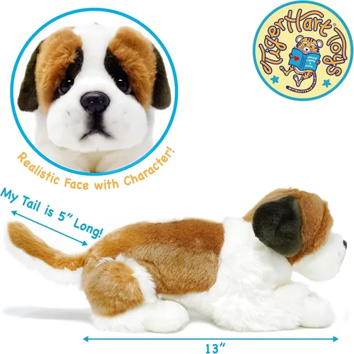 Vista 4 de TigerHart Bernadette The Saint Bernard - Peluche de 17 pulgadas