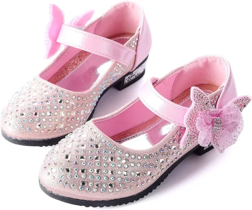 Vista 2 de Zapatos de vestir para niñas, tacón bajo, boda, fiesta, Mary Janes