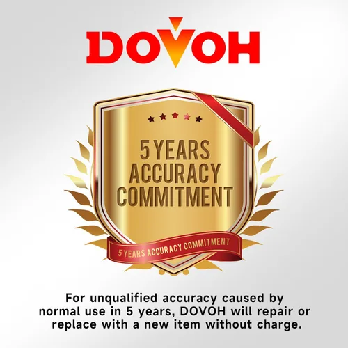 Vista 6 de DOVOH - Nivel láser para exteriores 360 autonivelante con receptor, H3-360G-KIT 400ft Long Range With Detector, High Power, Daylight Use, Green