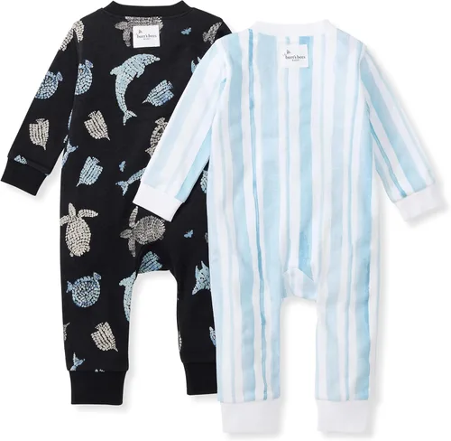 Vista 128 de Burt's Bees Baby - Pijama de una pieza para bebé, mameluco para dormir y jugar, algodón 100% orgánico, cremallera frontal