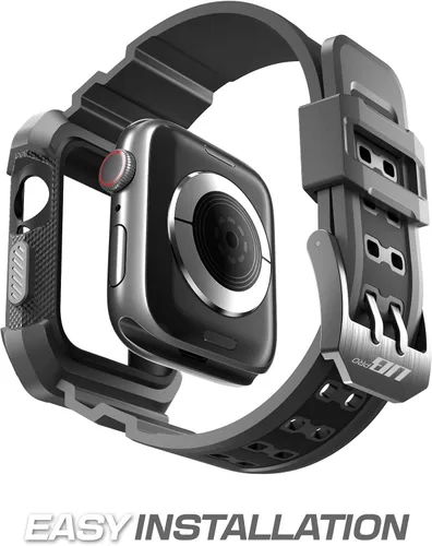 Vista 5 de SUPCASE Funda con correa para Apple Watch 9/8/7/6/5/4/SE de 45/44mm (Unicorn Beetle Pro), [antiarañazos] [protector de parachoques], funda