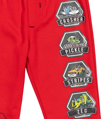Vista 7 de Blaze and the Monster Machines Zeg Stripes Pickle - Conjunto de sudadera con capucha y pantalones deportivos para niños pequeños a grandes