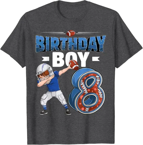 Vista 31 de Dabbing Boy - Camiseta de 8 años de fútbol americano americano, Negro, S