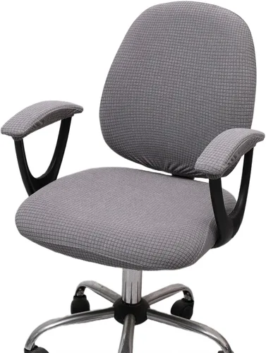 Vista 11 de Melaluxe Funda para silla de oficina con fundas para reposabrazos, funda elástica universal para silla de escritorio, fundas para silla