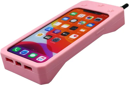 Vista 5 de Bonita funda clásica retro con forma de teléfono celular para iPhone 13, iPhone 14, iPhone 15 de 6.1 pulgadas, funda de silicona suave con dibujos