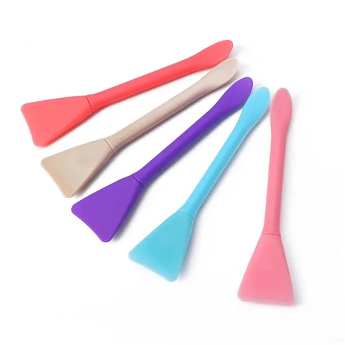Vista 3 de 10 pinceles de silicona para mascarillas faciales, espátula de maquillaje, aplicador de máscara facial, espátula para el cuidado de la piel, loción