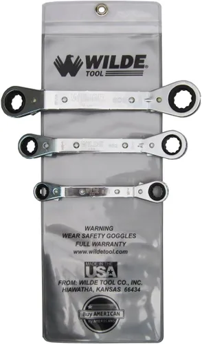 Vista 6 de Wilde Tool Llave de caja de trinquete 990, cuadrada de 1/4 pulgadas x 3/16 pulgadas / hexagonal de 9/16 pulgadas x 1/2 pulgadas