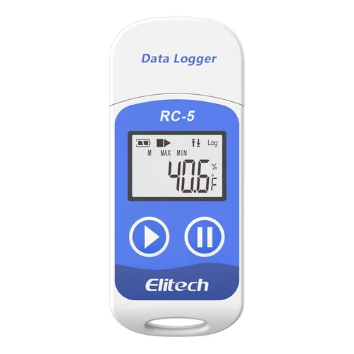 Vista 12 de Elitech Registrador de datos de temperatura USB RC-5 32000 puntos de alta precisión (paquete de 3)