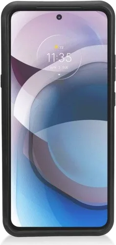 Vista 5 de Para Motorola One 5G Ace XT2113, Moto One 5G Ace (2021) - Funda de teléfono estilo cepillado - CS3 Azul