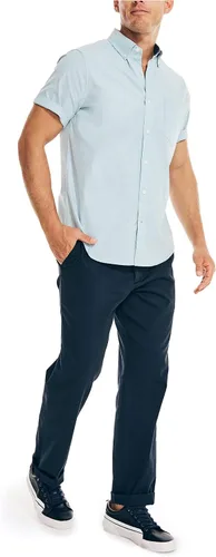 Vista 2 de Nautica Camisa Oxford de manga corta para hombre