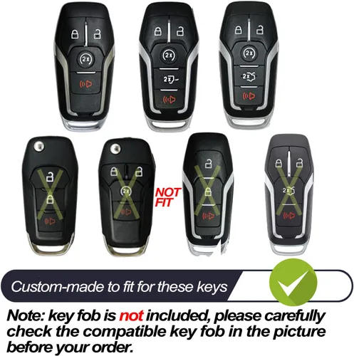 Vista 2 de MECHCOS Compatible con Ford Edge Explorer Fusion Mustang Expedition F-150 F-250 F-350 F-450 Super Duty Transit-150 250 350 HD Lincoln MKC MKX MKZ