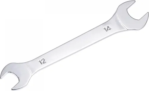 Vista 7 de uxcell Llave fina de extremo abierto, espejo métrico de 0.236 in x 0.276 in, acero de alto carbono, para mantenimiento doméstico y reparaciones