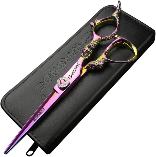 Vista 9 de Tijeras de corte de pelo, tijeras profesionales de peluquería de 6 pulgadas, uso doméstico para hombre, mujer, adultos, niños, bebés