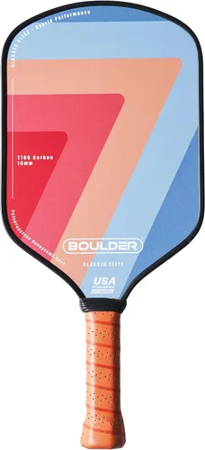Vista 12 de Boulder Carbon Fiber Pickleball Paddle T700 Carbon Fiber USAPA Approved, with Honeycomb Polymer Core Pickleball Racket for Beginner &