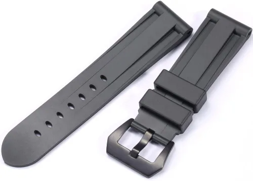 Vista 2 de Correa de silicona deportiva adecuada para reloj Panerai PAM 0.945 in correa impermeable