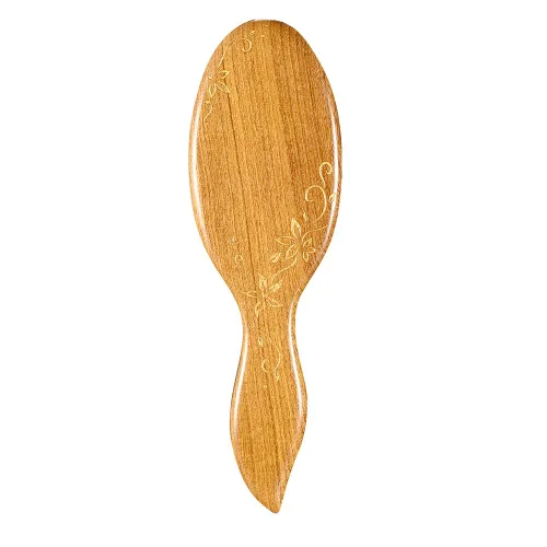 Vista 2 de TAN MUJIANG Cepillo de pelo Iroko Wood Scalp Massage YM