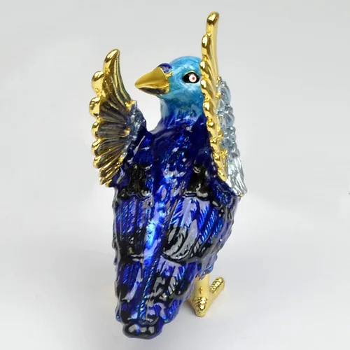 Vista 4 de Feng Shui Cosmic Raven Ornamentos Estatua Atrae la Riqueza para la Decoración del Hogar W5269 Cuervo Cósmico