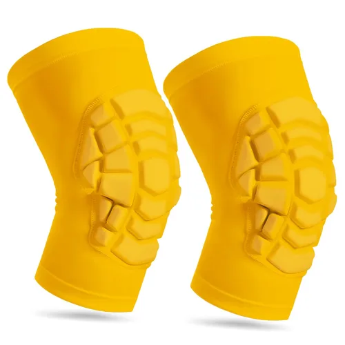 Vista 9 de Rodilleras de lucha libre para niños, jóvenes y adultos, manga de compresión de rodilla para baloncesto, voleibol, fútbol americano, 1 par