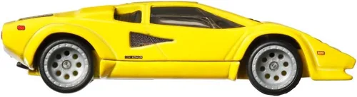 Vista 5 de Lamborghini Countach LP 5000 QV Yellow Spettacolare Series Modelo de coche fundido a troquel por Hot Wheels