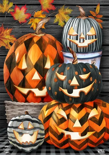 Vista 8 de Briarwood Lane Bandera de Halloween Haunts House