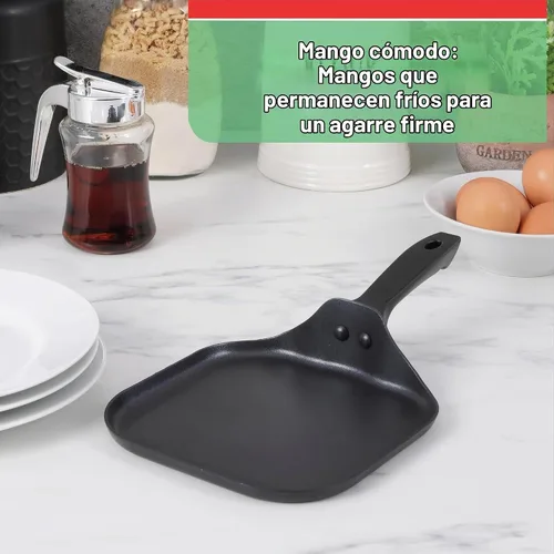 Vista 4 de T-fal B36314 Specialty miniparrilla para queso, antiadherente, utensilios de cocina, 6.5", negro