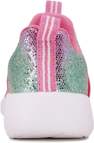 Vista 3 de Nautica Tenis sin cordones para niña, zapatos deportivos para correr, caminar, jugar tenis y deportes (niños pequeños)