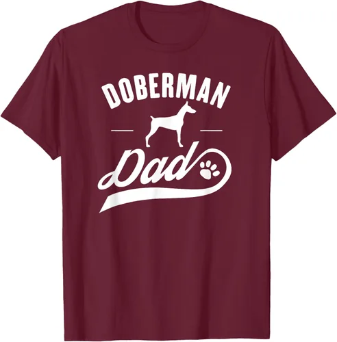Vista 15 de Doberman Dad - Camiseta para amante del dueño del perro, Negro, S