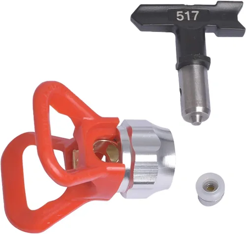 Vista 6 de GDHXW 7/8 Guard Combo 517 Airless Spray Tip para pistolas de pintura sin aire estándar