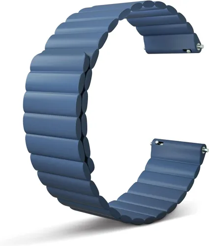 Vista 10 de Correa de reloj magnética, correa de reloj de silicona de 0.787 pulgadas, 0.866 pulgadas, correa de reloj inteligente, pulsera de liberación rápida