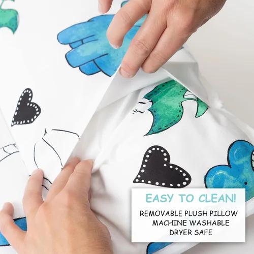 Vista 5 de JumpOff Jo - Colchoneta para siesta para niños, saco de dormir para niños con almohada extraíble y manta ultra suave para preescolar, guardería